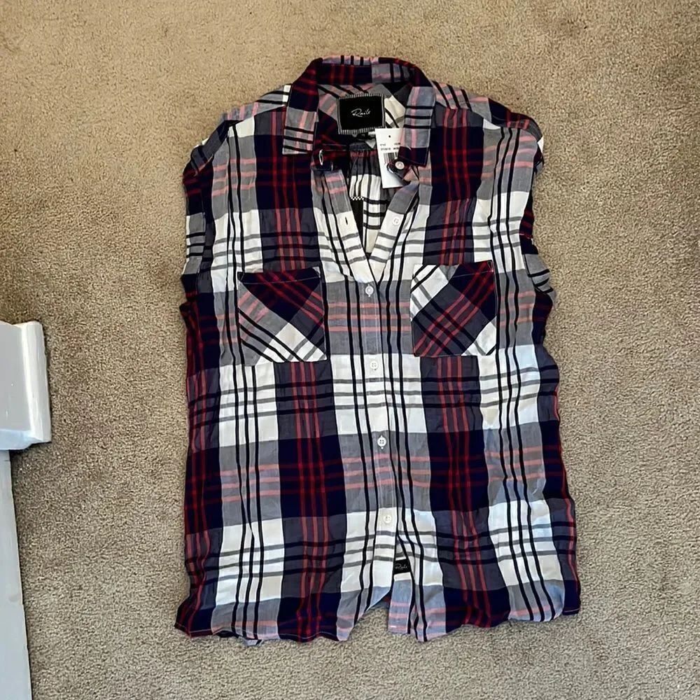 Rails Sleeveless Flannel XS NWT